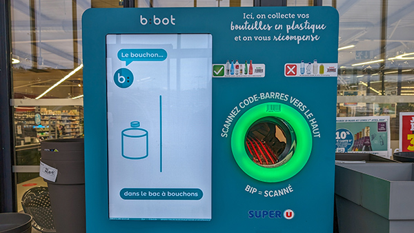 máquina de devolución de envases en Francia